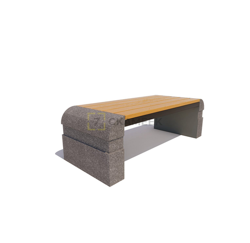 Скамейка с бетонным основанием «Мурманск» (лиственница)