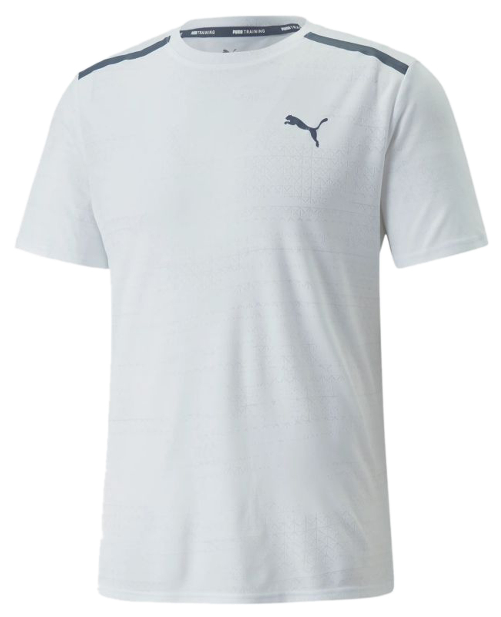 Мужская теннисная футболка Puma Train Jacquard Short Sleeve Tee - puma white