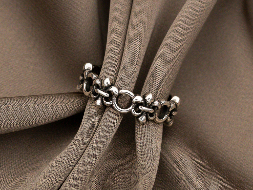 Кольцо "Chrome Hearts", 7мм