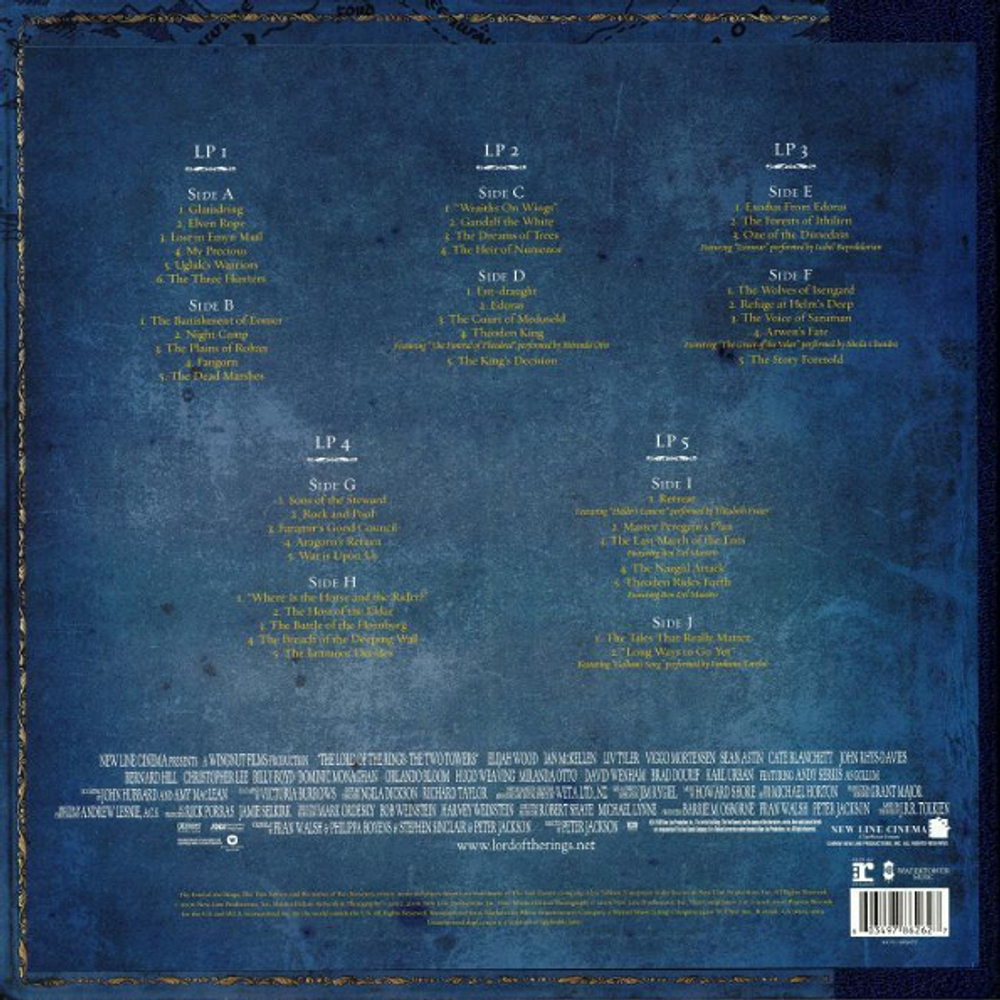 Howard Shore / The Lord Of The Rings: The Two Towers - The Complete Recordings (Coloured Vinyl)(5LP)