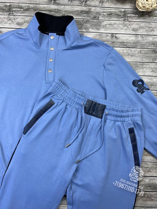 Спортивный костюм Stefano Ricci со вставками кожи крокодила