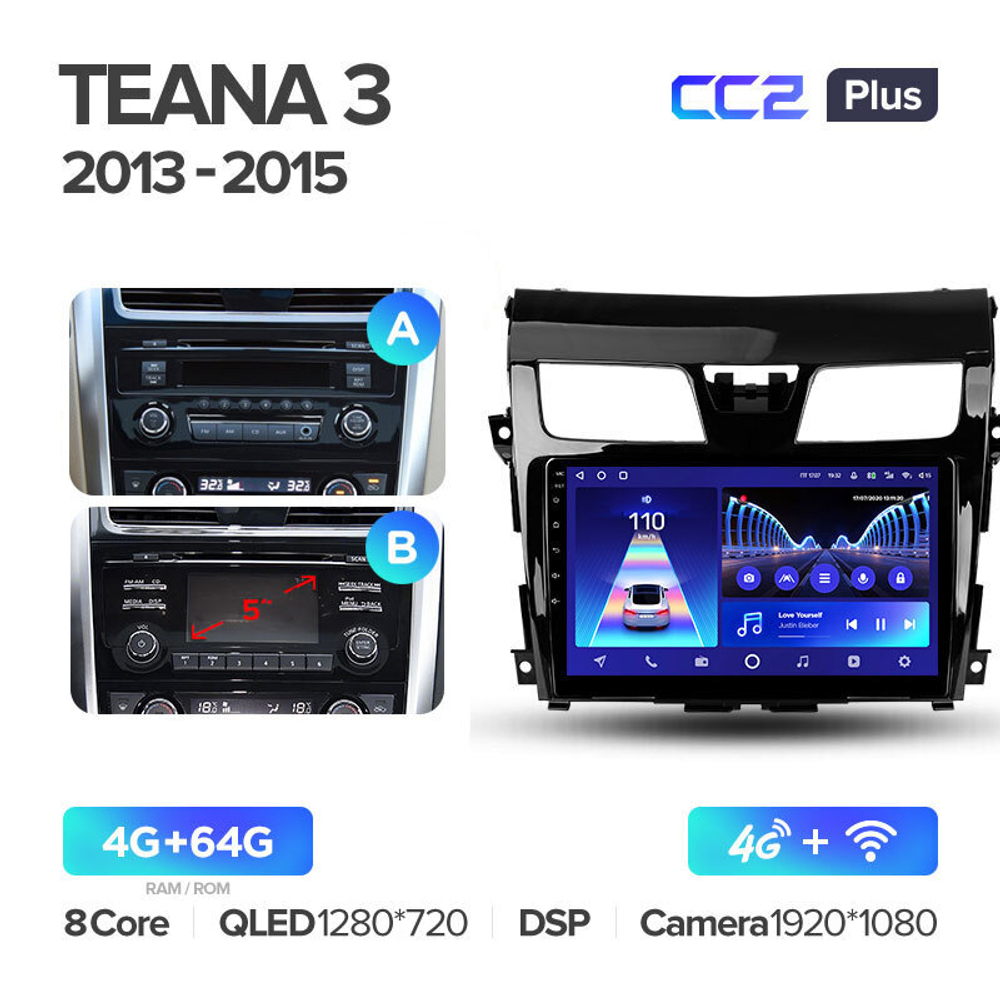 Teyes CC2 Plus 10.2" для Nissan Teana 2013-2015