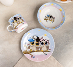 4311500 Набор детской посуды «Совы тинейджеры», 3 предмета: кружка 250 мл, миска 400 мл, тарелк