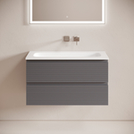 Тумба подвесная Sancos Folk с двумя ящиками 890х445х500, Grey soft, FL90GS