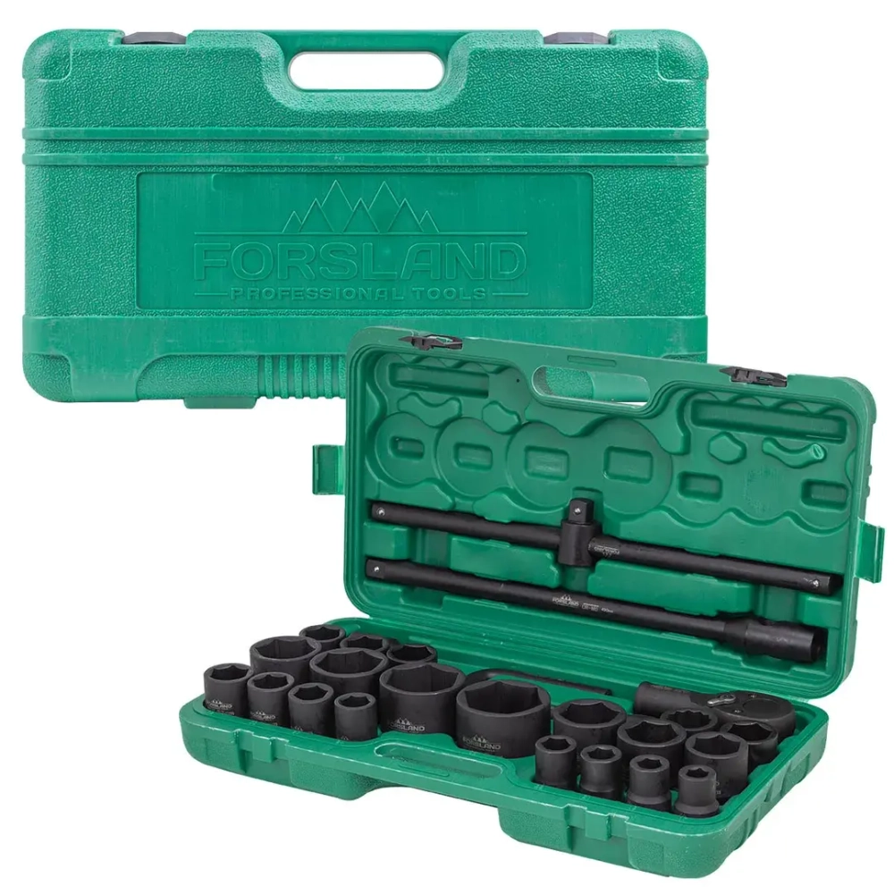 Набор инструментов ударных 26пр. 3/4''(6гр.) Forsland Forsland-68262-5MPB