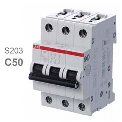 Автомат ABB S203 3П 50А-С 6кА 04170