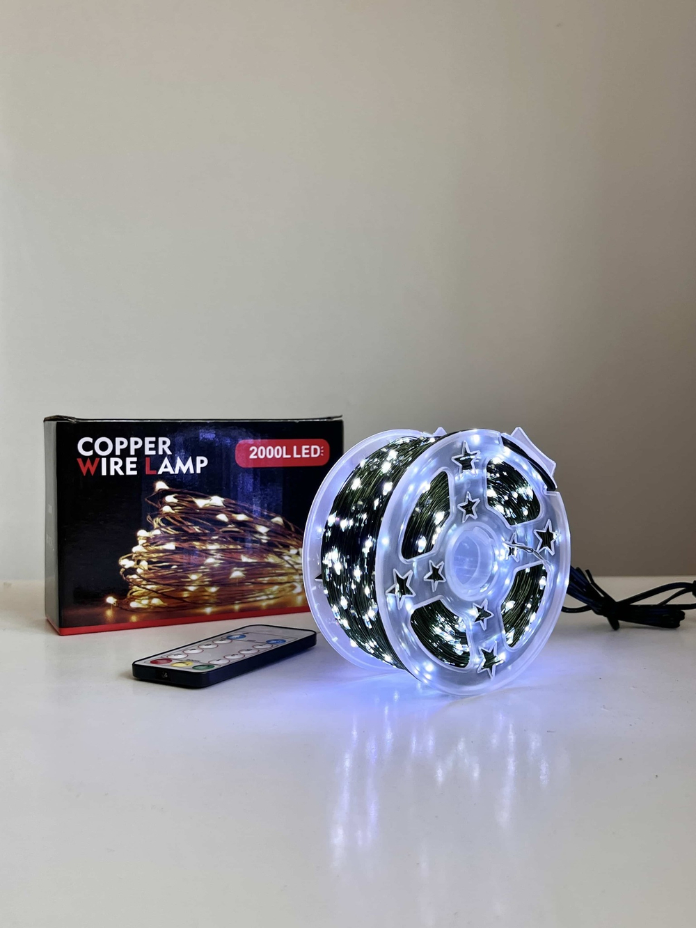 Гирлянда Роса на зеленом проводе с пультом