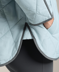 Oysho Водоотталкивающая стеганая куртка FELLEX® с AEROGEL, пыльно-синий