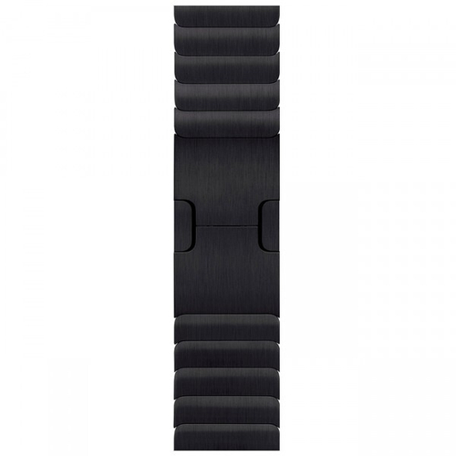 Блочный браслет из нержавеющей стали Apple для Apple Watch 38, 40 и 41 мм «Чёрный космос» | Space Black