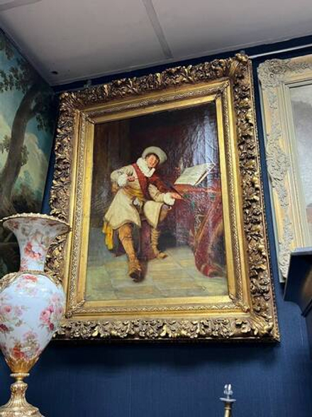 Антикварная картина, Европа.XIX век