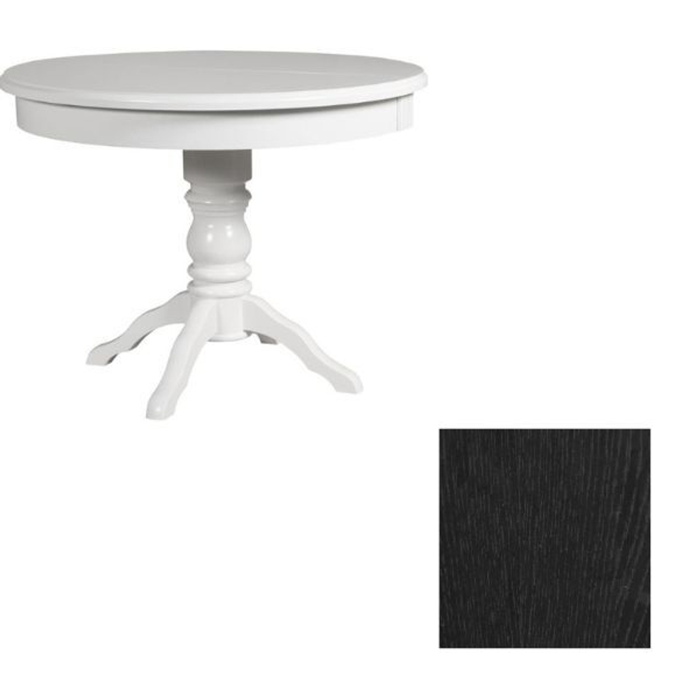 Обеденный стол Гелиос 93(128)x93 (черный)