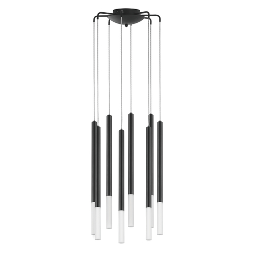 L8T747137 Люстра TUBO LED 40W 2000LM 360G ЧЕРНЫЙ 3000K (574737+747137 (8шт)