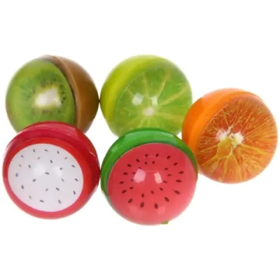 Мяч 32 мм «Фрукты» каучуковый, микс СТИКЕР НА ВЛОЖЕНИЕ