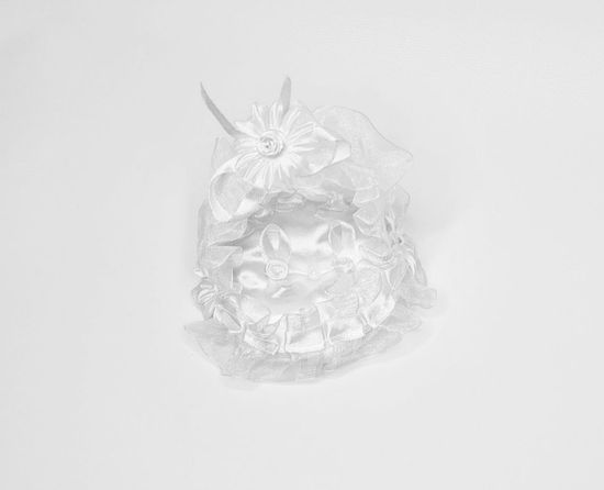 Подушечка для колец с цветочками, айвори