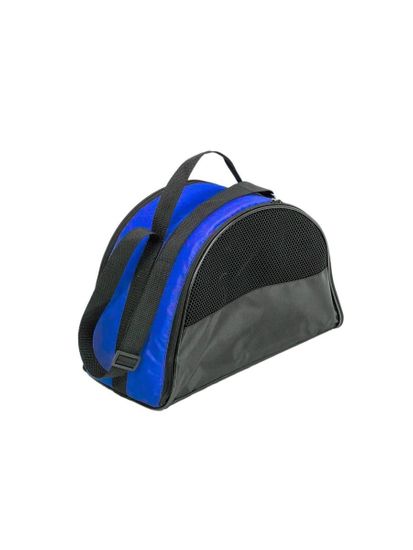 №1 Сумка-переноска Эконом Средняя для животных раскладная 44*23*29 Васильковая