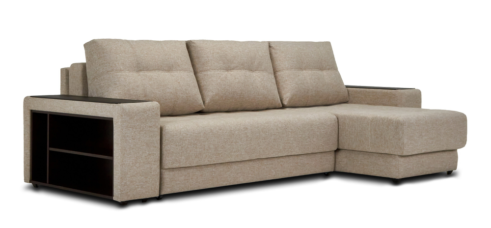 Угловой диван Босс ХЛ Рогожка Венто бежевый(снят с продажи)