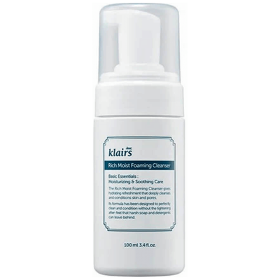 Пенка для умывания увлажняющая кислородная Dear, Klairs Rich moist foaming cleanser 100 мл