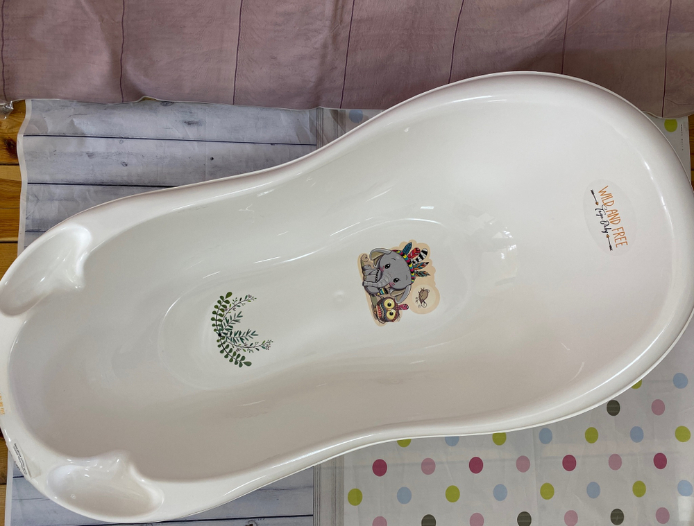 Ванна детская "ДИКИКЙ ЗАПАД - СЛОНИК" 102см (white-белая)