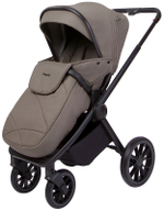 Детская коляска Peppy Monaco 3 в 1 с автокреслом Rise Sandstone (песочный), рама черная