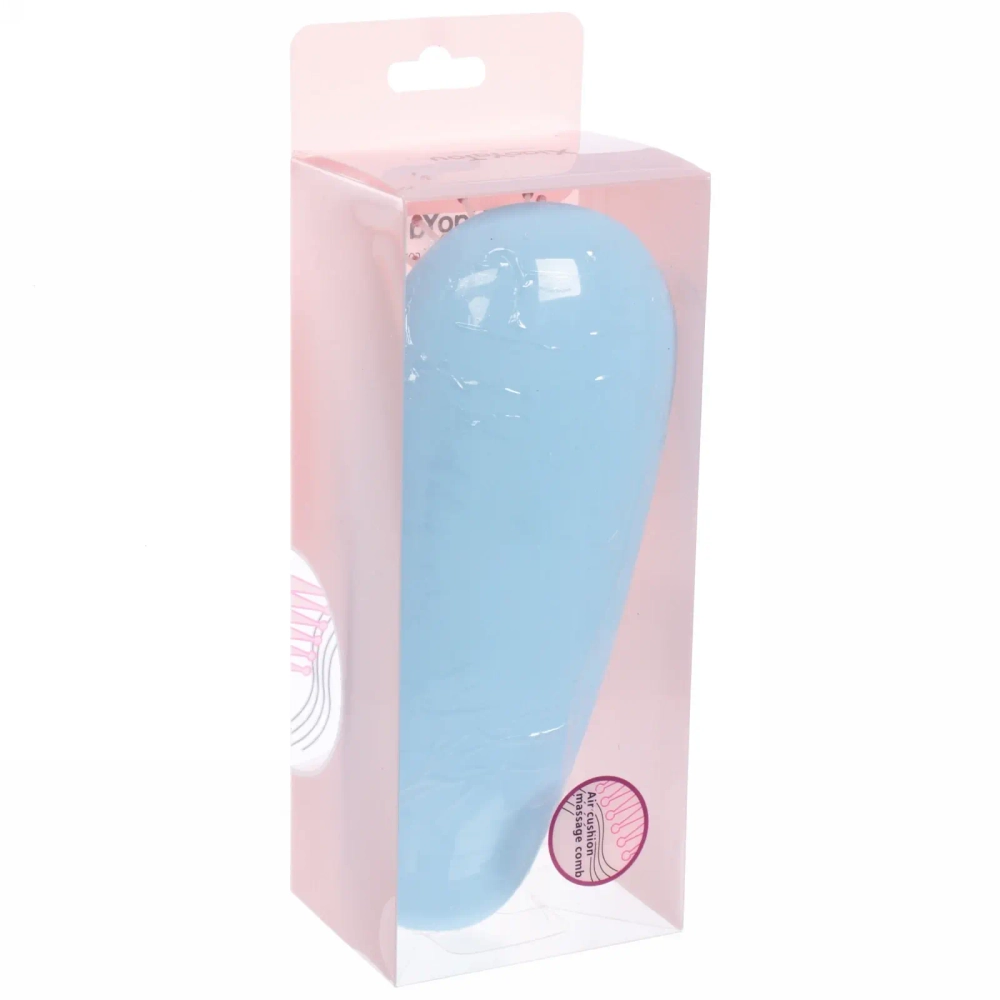 Расческа массажная компактная «Bon salon», микс 2 цвета, 7*16 см (коробка PVC)