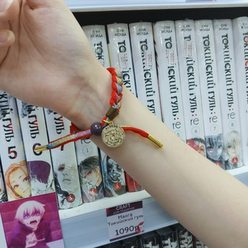 Плетёный браслет "Genshin Impact / Геншин - Альбедо"