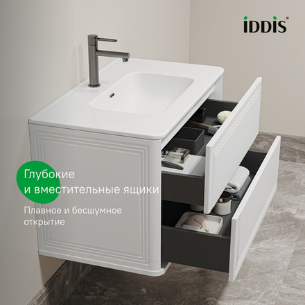 Тумба подвесная IDDIS Oxford Neo, 80 см, белый, OXN80W0i95