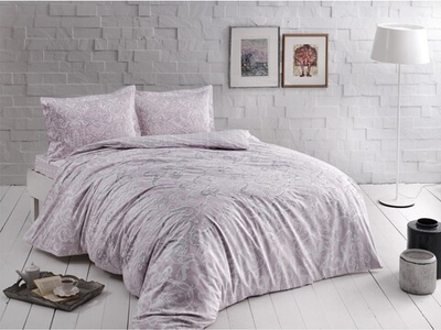 Комплект постельного белья ТАЧ Сатин 1-спальный "CASTILLO" V03-Лиловый