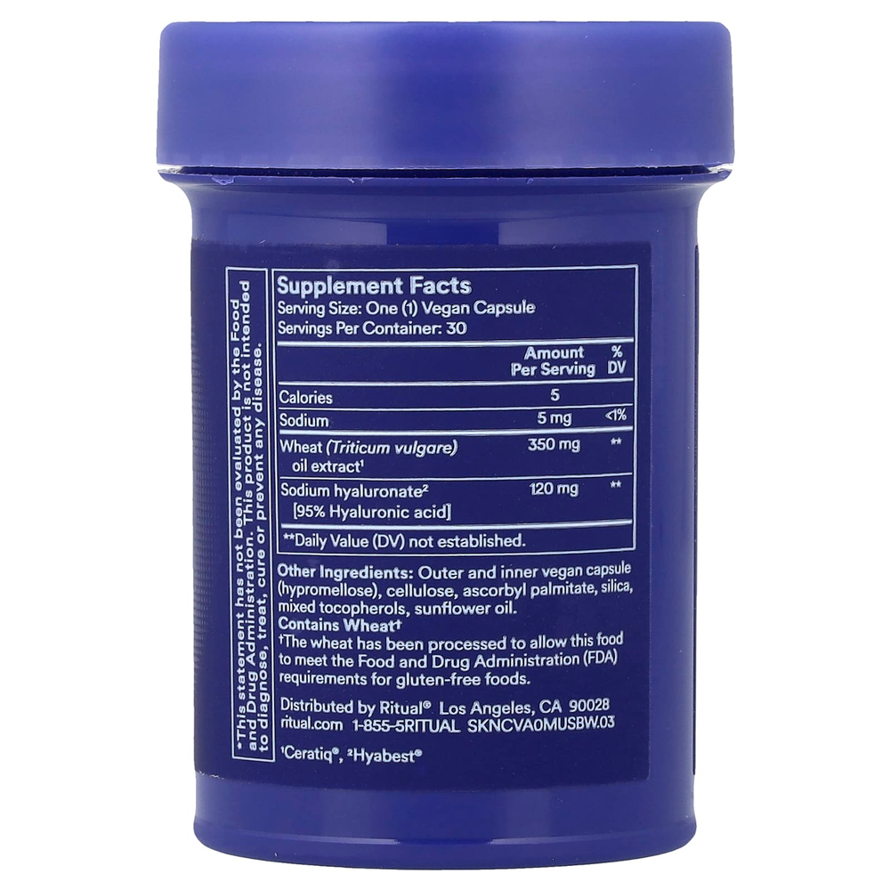 Ritual, HyaCera™, с ванильным вкусом, 30 веганских капсул