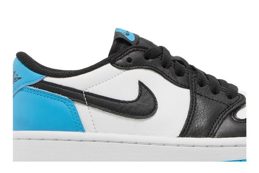 Кроссовки Jordan Air Jordan 1 Og "Black Blue Toe" (Женская размерная сетка)