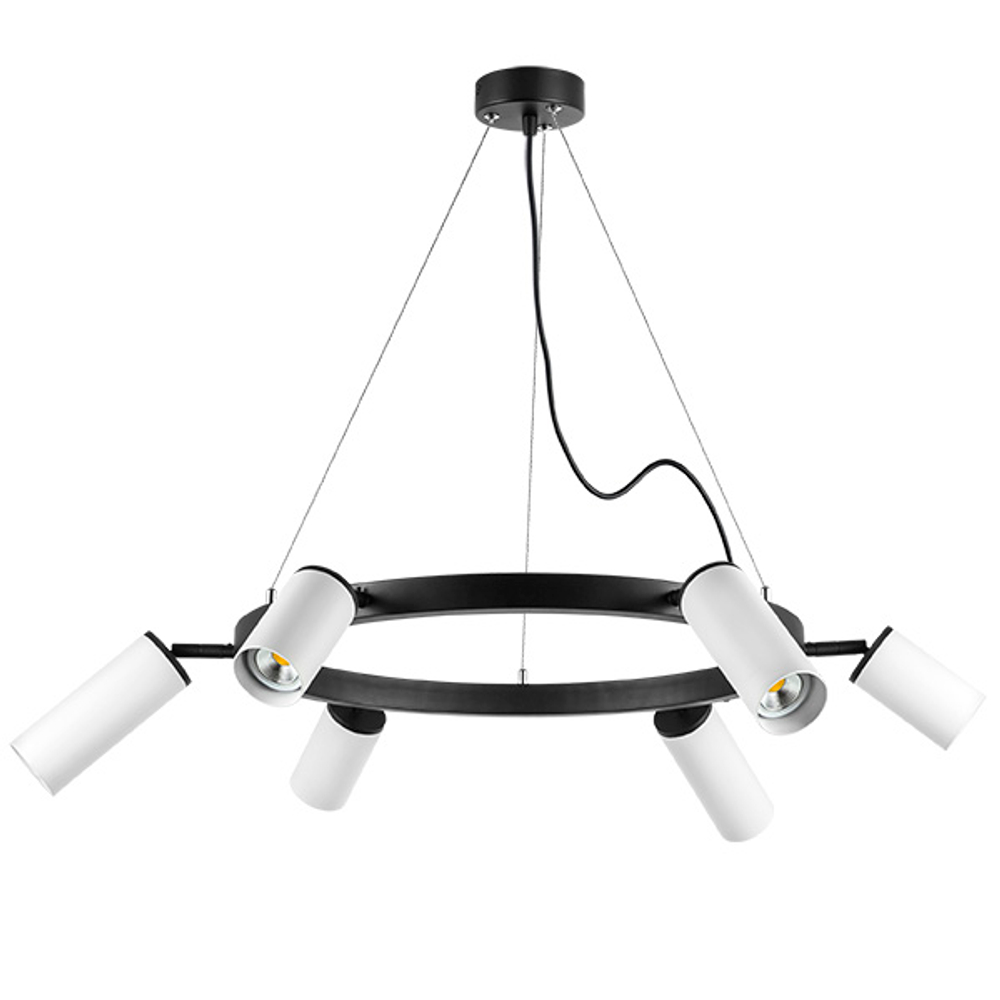 LR016363863 Люстра RULLO 6х50W GU10 ЧЕРНЫЙ (571016+214436-3+214486-3)