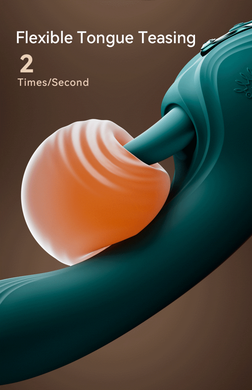 Зеленый вибратор-кролик 24,6см с функцией вылизывания и нагревом Zalo Ares G-Spot Rabbit Vibrator Turquoise Green