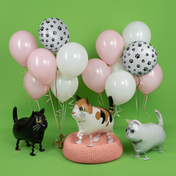 Ходячий шар "Черный кот"