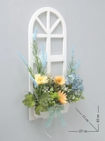 Панно на стену для интерьера "Окно с цветами"