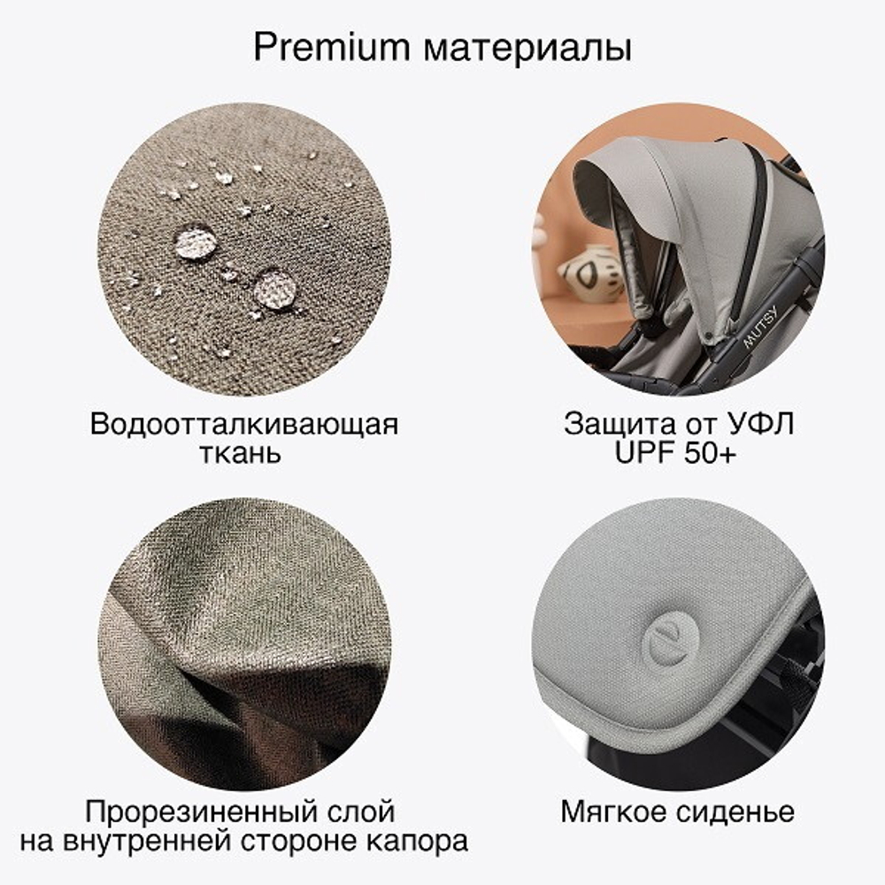 Детская прогулочная коляска Mutsy Nexo Moss grey