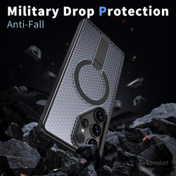 Прозрачный чехол Mesh Pro Magnetic Case для Samsung Galaxy S22 Ultra