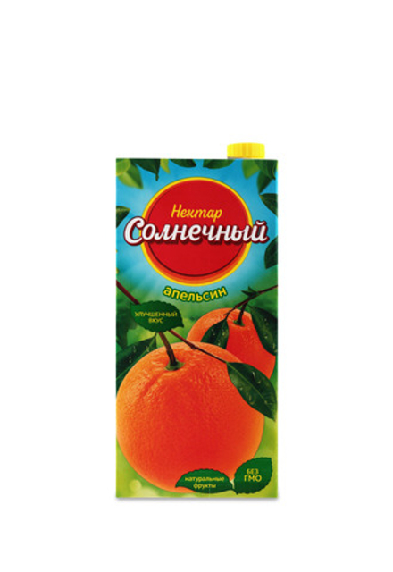 Сок натуральный Нектар Солнечный апельсин с мякотью 1.9 л