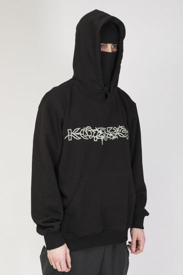 Толстовка CODERED Base Hoodie Wide Summer Черный/Принт Tear Outline Cyrilic