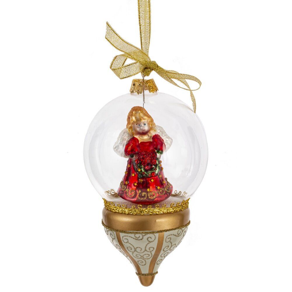 GAEM Украшение новогоднее "Ангел/Ёлочка", D 9 см, L9 W9 H17 см, 2в.