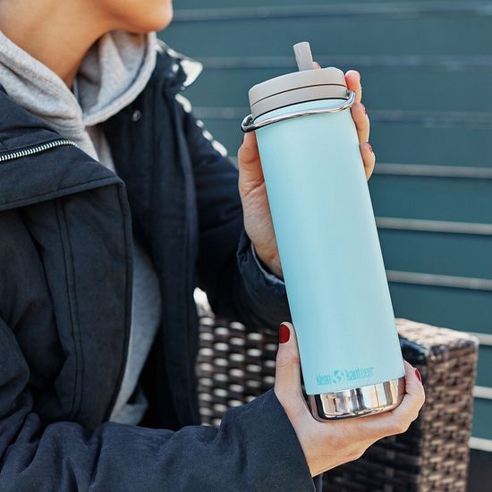 Термокружка Klean Kanteen TKWide Twist Cap 20oz (592 мл) Blue Tint
