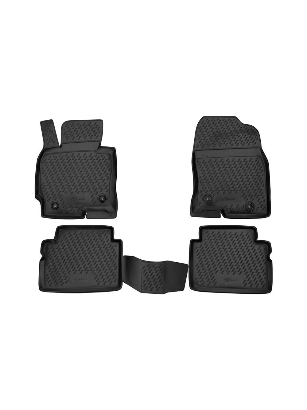 Коврики в салон для MAZDA CX5 (I, Ir), 2011-2017, 4 шт. (Повышенная устойчивость, повышенная износостойкость) FORMAT.CARMZD00023H