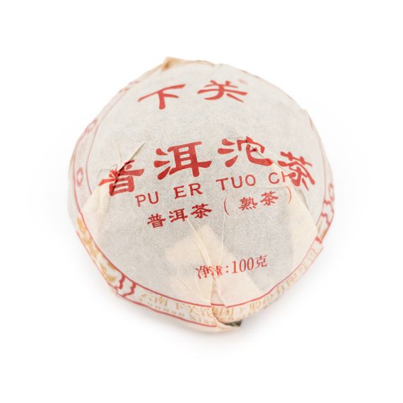 Шу пуэр 2024 г. &quot;Pu er tou cha&quot; марки завода &quot;Сягуань&quot; 100 гр