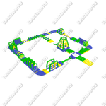 Коммерческий аквапарк «Морское увлечение» 80×29×4,5 м