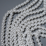Хрустальный жемчуг, оттенок "Белый", шар 10мм