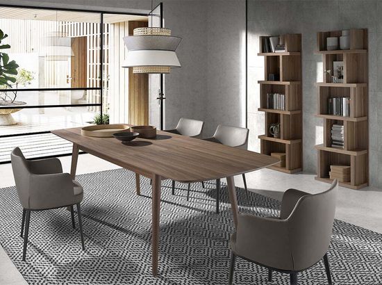 Стул 4112/A209 серый тканевый с черной стальной конструкцией Испания