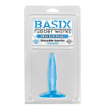 Анальная втулка Basix Mini, голубая (Цвет: голубой)