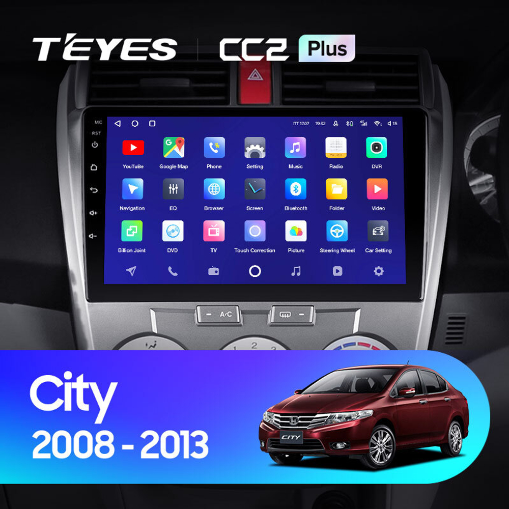 Teyes CC2 Plus 10,2" для Honda City 2008-2013