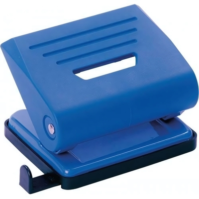 Дырокол 20л с линейкой синий (DOLCE COSTO)