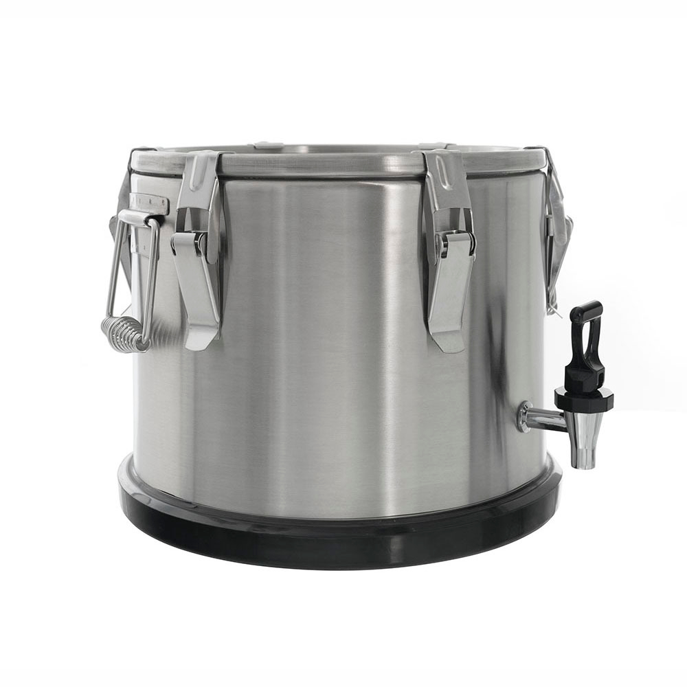 Термоконтейнер с краном 10 л нержавеющая сталь  Foodatlas Pro