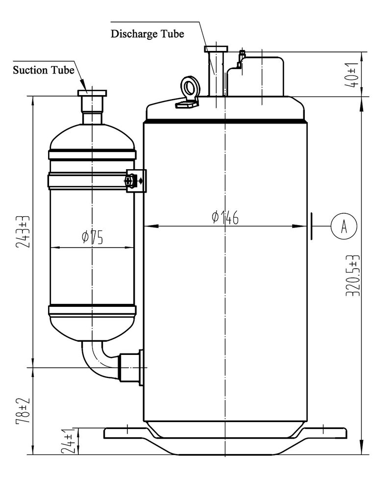 Компрессор QXA-F275F030 6.6 кВт
