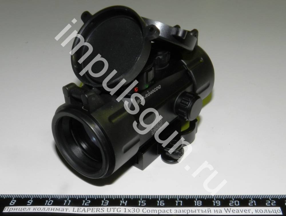 Коллиматорный прицел LEAPERS UTG 1х30 Compact закрытый на Weaver, круг с точкой SCP-RG40CDQ